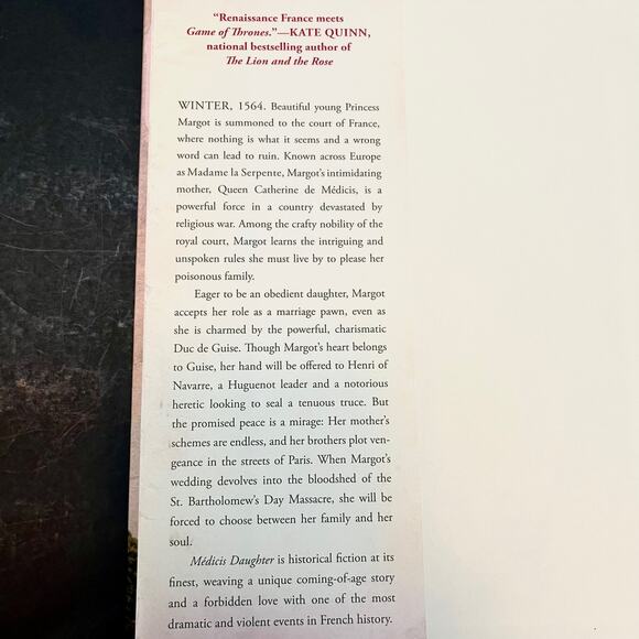 Médicis Daughter: A Novel of Marguerite de Valois  - Book by Sophie Perinot - Picture 4 of 6